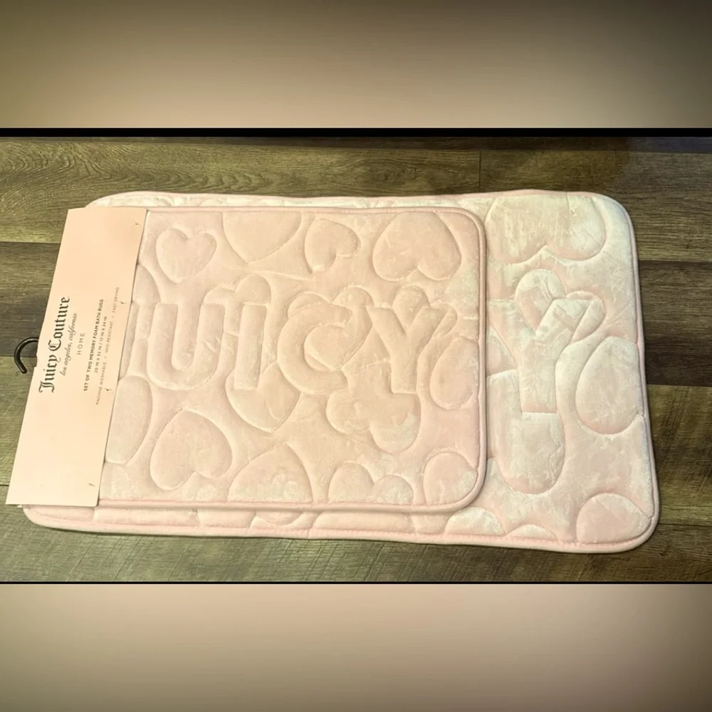 Juicy Couture Memory Foam Bath Mat Set
